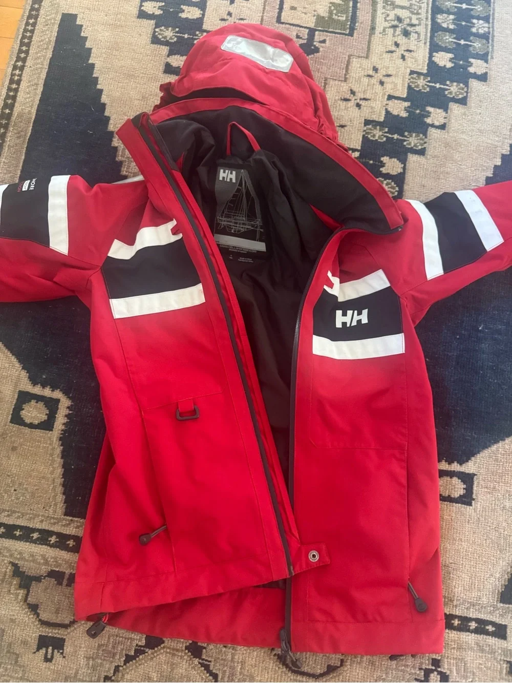 Helly Hansen Red Black White Offshore Jacket
